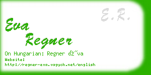 eva regner business card